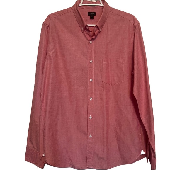 J Crew - Men’s size L Slim Button Down - Weathered Rose - Picture 1 of 5